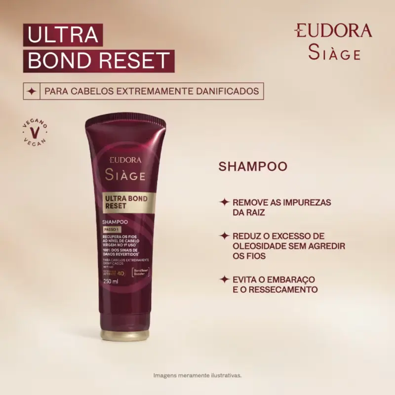 LANÇAMENTO EUDORA SIÀGE ULTRA BOND RESET KIT COMPLETO (4 ITENS) - imagem 2