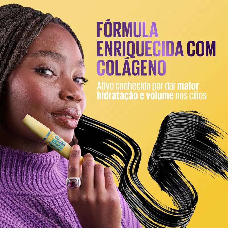 Máscara de Cílios The Colossal à Prova D'Água Preto - Maybelline - imagem 2